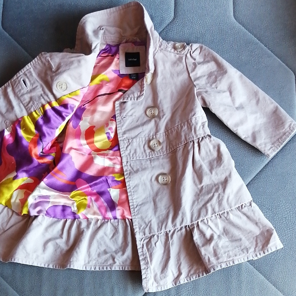 GAP Kids Toddler Peacoat Long Sleeve in Light Pink 12-18 months